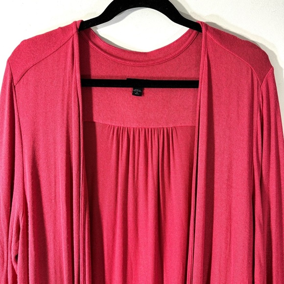 J.Jill Wearever Watermelon Lightweight Sweater Cardigan - Picture 2 of 9